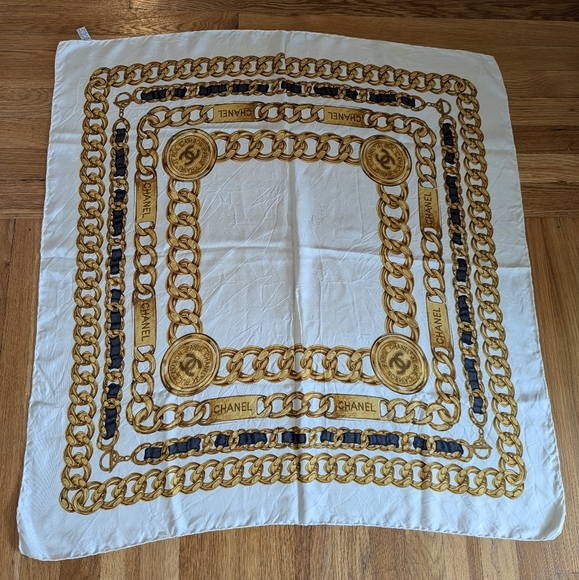 CHANEL Accessories - ❌ SOLD ❌ Large Silk Chanel scarf